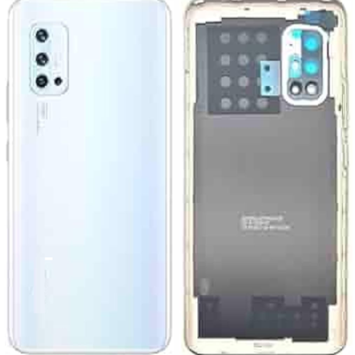 SPAREWARE® Back Door Panel Body Back Panel For Vivo V17  -White (MIDDLE RING + BACK PANEL WITH ALL LOGO)