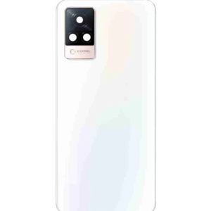 SPAREWARE® Back Door Panel Body Back Panel For Vivo V21 5G -White (WITH CAMERA GLASS ALL LOGO)