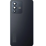 SPAREWARE® Back Door Panel Body Back Panel For Vivo V23 5G -Black (WITH CAMERA GLASS ALL LOGO)