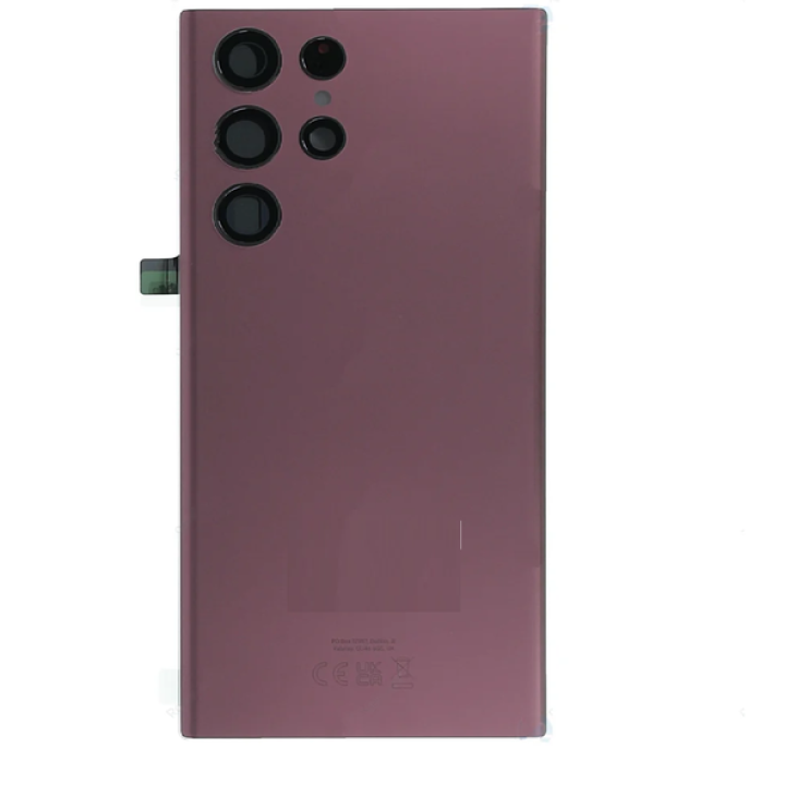 SPAREWARE® Battery Cover Back Door Body Panel For Samsung Galaxy S22 Ultra -Brown