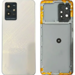SPAREWARE® Back Door Panel Body Back Panel For Vivo T1 5G -White (MIDLE RING BODY BACK PANEL CAMERA LENS BUTTON OR WITH ALL LOGO)