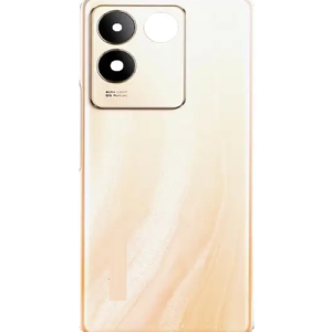 SPAREWARE® Back Door Panel Body Back Panel For Vivo T2 Pro -Gold (CAMERA GLASS LENS OR WITH ALL LOGO)