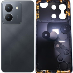 SPAREWARE® Back Door Panel Body Back Panel For Vivo Y36 -Black (MIDLE RING BODY BACK PANEL CAMERA LENS BUTTON OR WITH ALL LOGO)