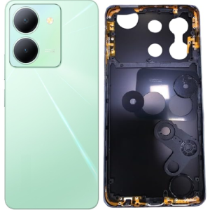 SPAREWARE® Back Door Panel Body Back Panel For Vivo Y36 -Green (MIDLE RING BODY BACK PANEL CAMERA LENS BUTTON OR WITH ALL LOGO)
