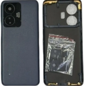 SPAREWARE® Back Door Panel Body Back Panel For Vivo T1 4G-Black (MIDLE RING BODY BACK PANEL CAMERA LENS BUTTON OR WITH ALL LOGO)