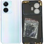 SPAREWARE® Back Door Panel Body Back Panel For Vivo T1 4G -White (MIDLE RING BODY BACK PANEL CAMERA LENS BUTTON OR WITH ALL LOGO)