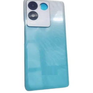 SPAREWARE® Back Door Panel Body Back Panel For Vivo iQoo Z7 Pro -Blue (CAMERA GLASS LENS OR WITH ALL LOGO)
