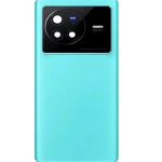 SPAREWARE® Back Door Panel Body Back Panel For Vivo X80 -Green (CAMERA GLASS LENS OR WITH ALL LOGO)