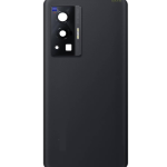 SPAREWARE® Back Door Panel Body Back Panel For Vivo X70 Pro -Black (CAMERA GLASS LENS OR WITH ALL LOGO)