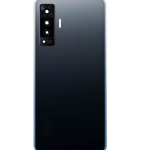 SPAREWARE® Back Door Panel Body Back Panel For Vivo X50 -Black (CAMERA GLASS LENS OR WITH ALL LOGO)