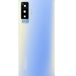 SPAREWARE® Back Door Panel Body Back Panel For Vivo X50 -Blue (CAMERA GLASS LENS OR WITH ALL LOGO)