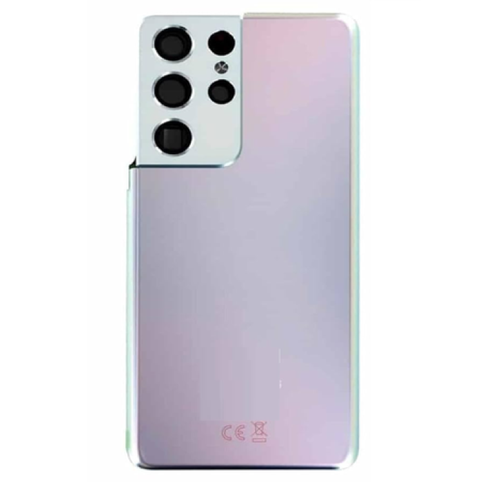 SPAREWARE® Battery Cover Back Door Body Panel For Samsung Galaxy S21 Ultra -Silver