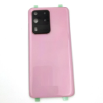 SPAREWARE® Battery Cover Back Door Body Panel For Samsung Galaxy S20 Ultra -Pink (WITH CAMERA LENS)