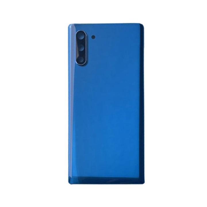 SPAREWARE® Battery Cover Back Door Body Panel For Samsung Galaxy Note 10 -Blue (WITH CAMERA LENS)