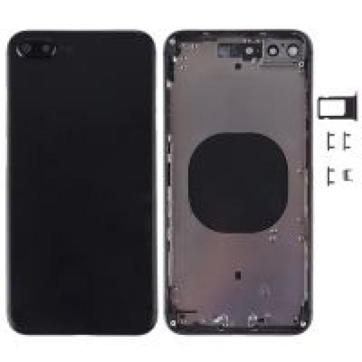 SPAREWARE®  Battery Cover Back Door Panel Body For iPhone 8 Plus -Black (COMPLETE BODY PANEL)
