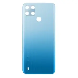 SPAREWARE® Back Panel Back Door Panel Body Cover For Realme C25Y-Blue (WITH ALL LOGO)