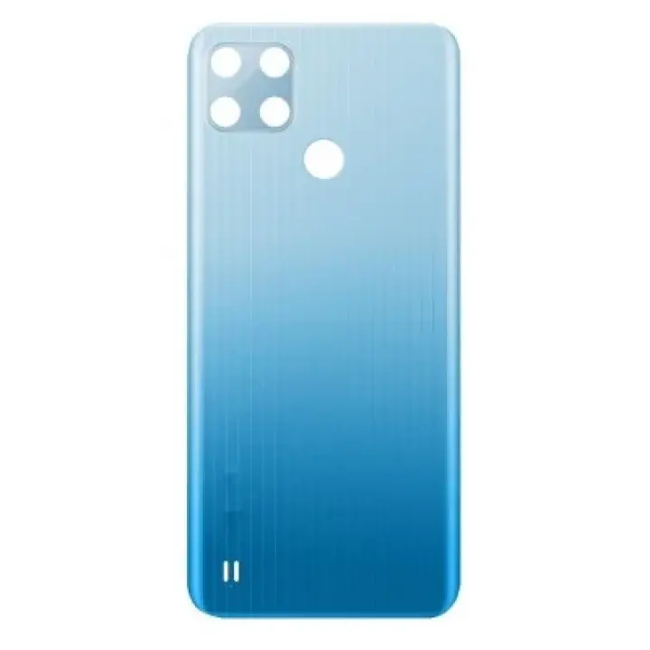SPAREWARE® Back Panel Back Door Panel Body Cover For Realme C25Y-Blue (WITH ALL LOGO)