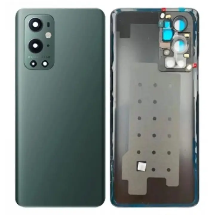 SPAREWARE® Battery Cover Back Door Panel Body For Oneplus 9 Pro -Green (WITH CAMERA LENS)