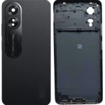 SPAREWARE® Back Panel Back Door Panel Body Cover For Oppo A38 -Black (MIDDLE RING BACK SIDE BUTTON CAMERA LENS OR LOGO)