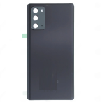 SPAREWARE® Battery Cover Back Door Body Panel For Samsung Galaxy Note 20 -Black (WITH CAMERA LENS)
