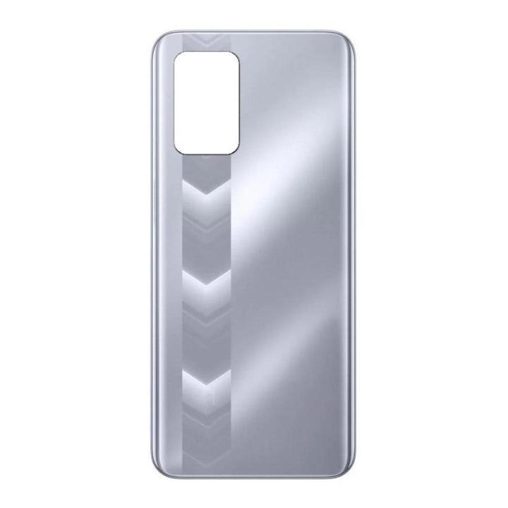 SPAREWARE® Back Panel Back Door Panel Body Cover For Realme Narzo 30 5G -Silver (WITH ALL LOGO)