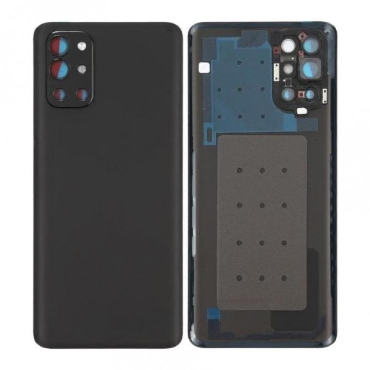 SPAREWARE® Battery Cover Back Door Panel Body For Oneplus 9R -Black (WITH CAMERA LENS)