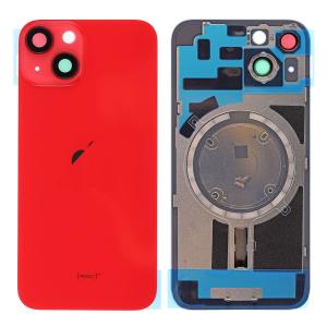 SPAREWARE® Replacement Back panel Back Glass Body Panel For iPhone 14 Plus -Red (WITH MAGSAFE MAGNET & ALL LOGO)