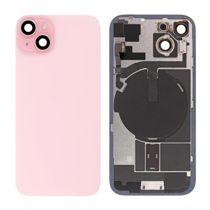 SPAREWARE®  Battery Cover Back Door Panel Body For iPhone 15 Plus -Pink