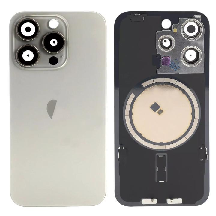 SPAREWARE®  Battery Cover Back Door Panel Body For iPhone 15 Pro Max -Titanium