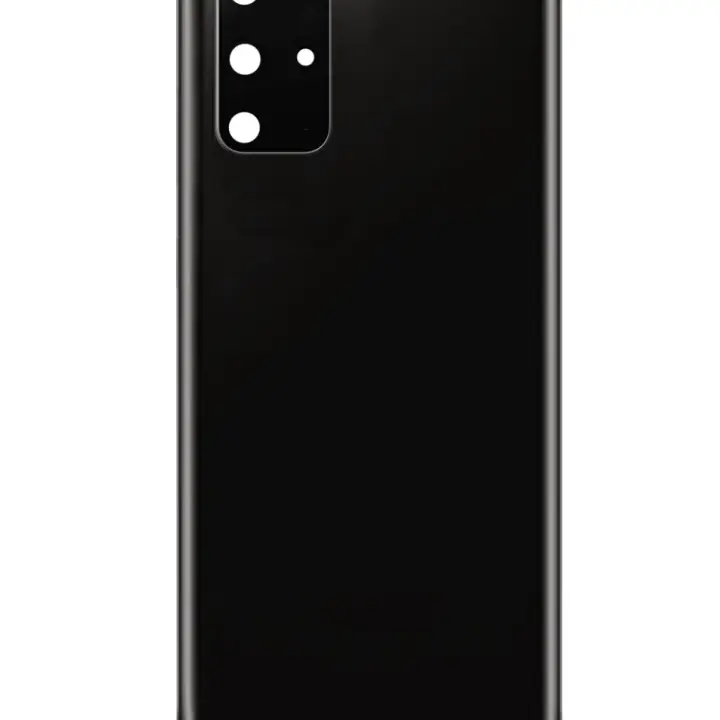 SPAREWARE® Battery Cover Back Door Body Panel For Samsung Galaxy S20 Plus -Black (WITH CAMERA LENS)