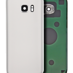 SPAREWARE® Battery Cover Back Door Body Panel For Samsung Galaxy S7 Edge -Silver (WITH CAMERA LENS)