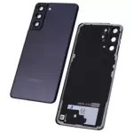 SPAREWARE® Battery Cover Back Door Body Panel For Samsung Galaxy S21 -Black (WITH CAMERA LENS)