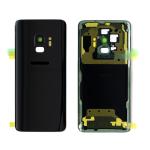 SPAREWARE® Battery Cover Back Door Body Panel For Samsung Galaxy S9 -Black (WITH CAMERA LENS)
