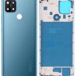 SPAREWARE® Back Panel Back Door Panel Body Cover For Oppo A15S -Blue (MIDDLE RING BACK SIDE BUTTON CAMERA LENS OR LOGO)