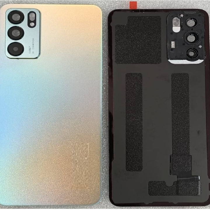 SPAREWARE® Back Panel Back Glass Body Panel For Oppo Reno 6 -Gold(100% ORIGINAL)