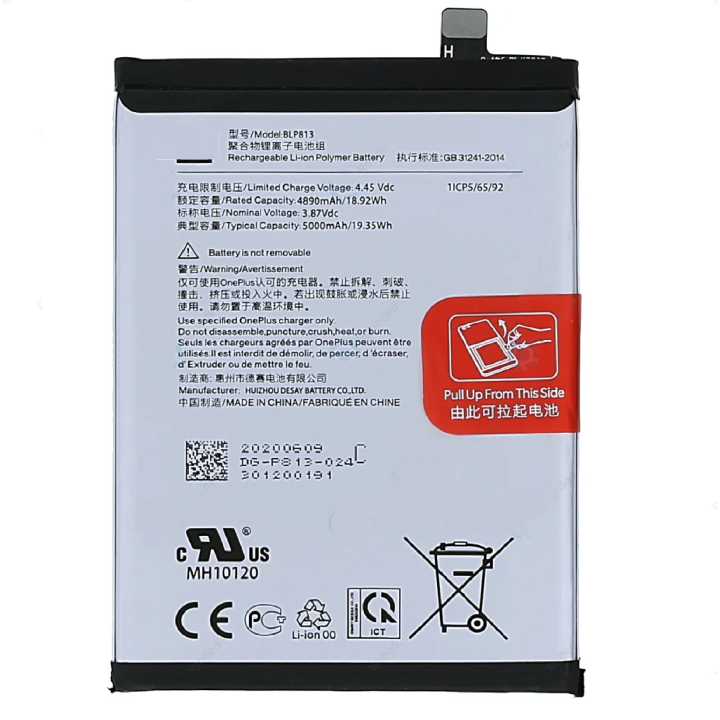 SPAREWARE® Mobile Battery For Oneplus Nord N200/BLP813 (ORIGINAL)