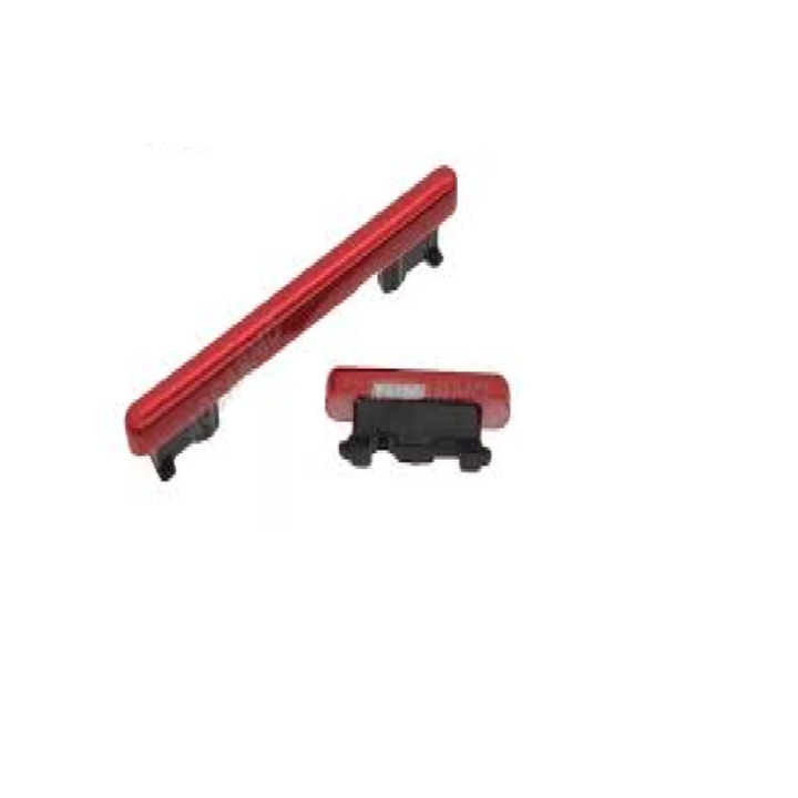 SPAREWARE® External key Body Side Button Out Key For Mi Redmi Note 8 Pro -Red
