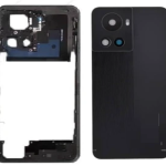 SPAREWARE® Battery Cover Back Door Panel Body For Oneplus 10R -Black (MIDDLE RING + BACK PANEL)