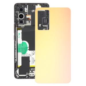 SPAREWARE® Back Door Panel Body Back Panel For Vivo Y75 4G -Gold (WITH ALL LOGO)