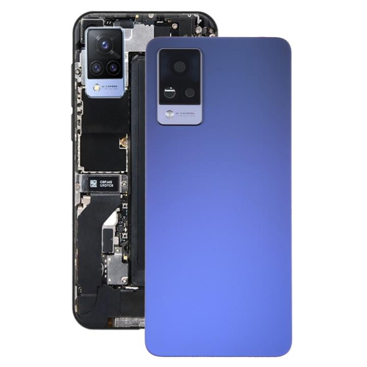 SPAREWARE® Back Door Panel Body Back Panel For Vivo V21 5G -Blue (WITH CAMERA GLASS ALL LOGO)