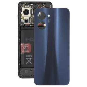 SPAREWARE® Back Panel Back Door Panel Body Cover For Realme C33 -Black (WITH ALL LOGO)
