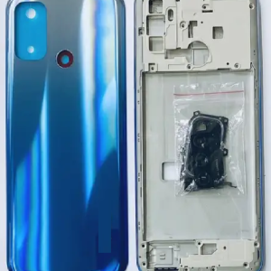 SPAREWARE® Back Panel Back Door Panel Body Cover For Oppo A32 -Blue (MIDDLE RING BACK SIDE BUTTON CAMERA LENS OR LOGO)