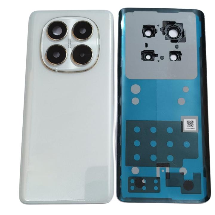 SPAREWARE® Battery Cover Back Door Panel Body For Mi Redmi Note 14 Pro -White (WITH CAMERA LENS)