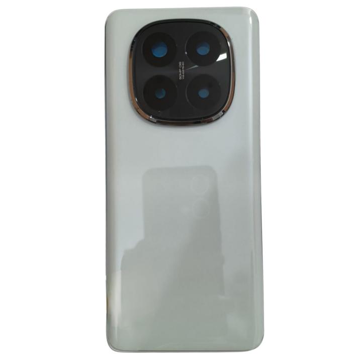 SPAREWARE® Battery Cover Back Door Panel Body For Mi Redmi Note 14 Pro Plus -White (WITH CAMERA LENS)