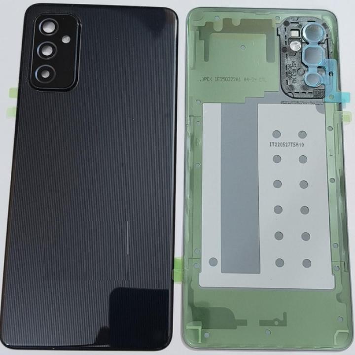 SPAREWARE® Battery Cover Back Door Panel Body For Samsung Galaxy M52 5G -Black (WITH CAMERA LENS)