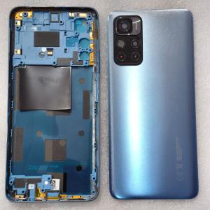 SPAREWARE® Back Panel Body Cover For Mi Redmi Note 11 5G -Blue (MIDLE RING+BACK PANEL WITH LENS)